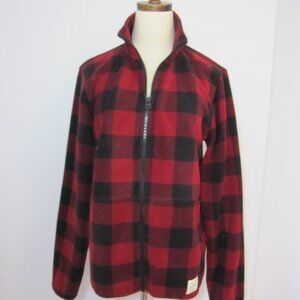 Lucky Brand Buffalo Check Zip Fleece Jacket - Size S (Unisex)